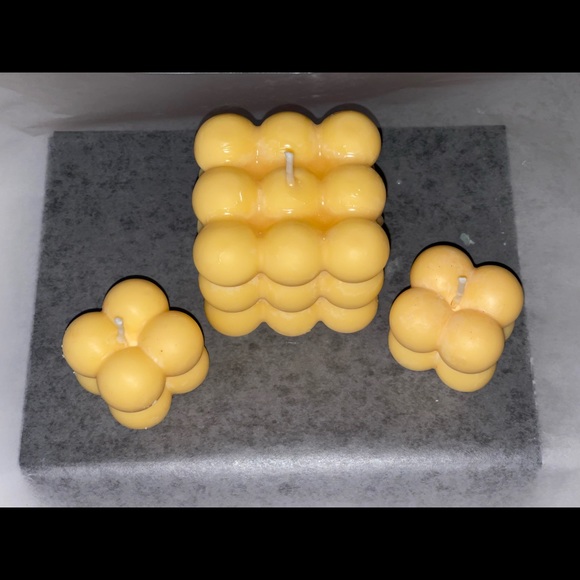 Cognac bubble candle set - Picture 2 of 2